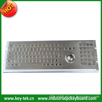 Metal Vandal Proof Keyboard with 800dpi Trackball